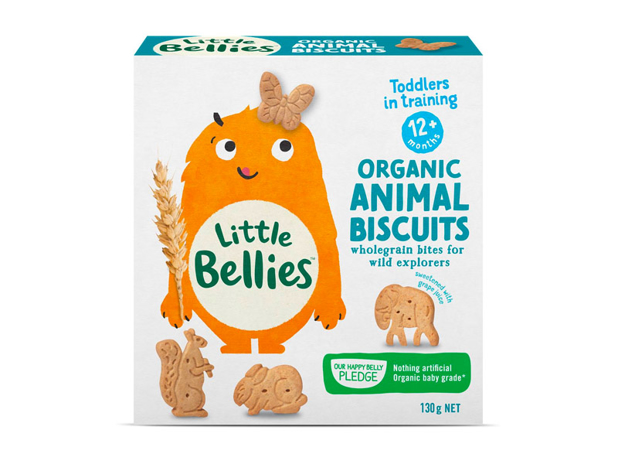 Little Bellies Organic Animal Biscuits 130g